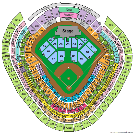 Yankee Stadium Jay Z & Eminem Seating Chart
